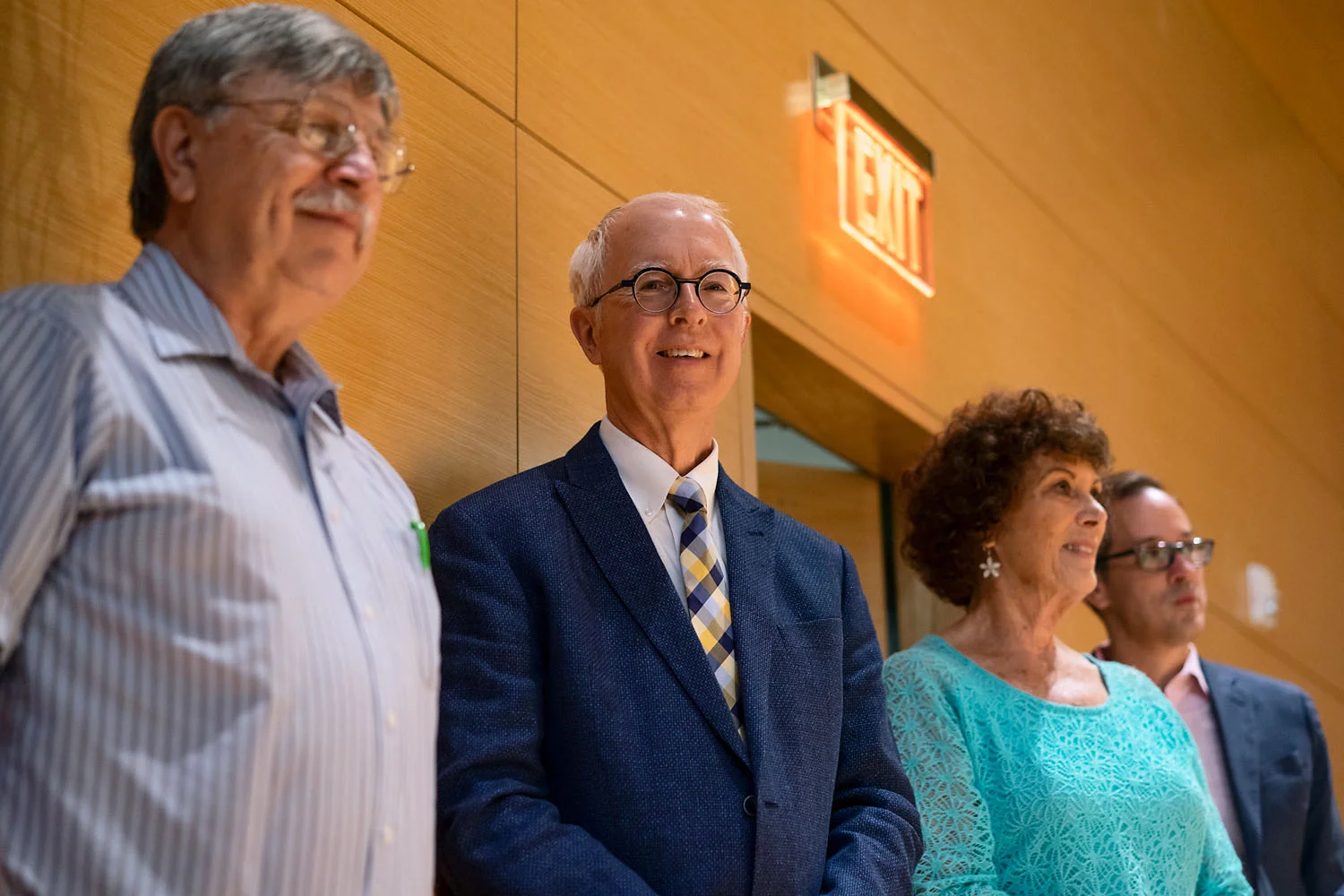 Executive Board Members Bruce Behnke, David Dorway, Kathi Colman and incoming programming co-chair, Kevin Coney. PHOTO CREDIT: Dorothy Riess