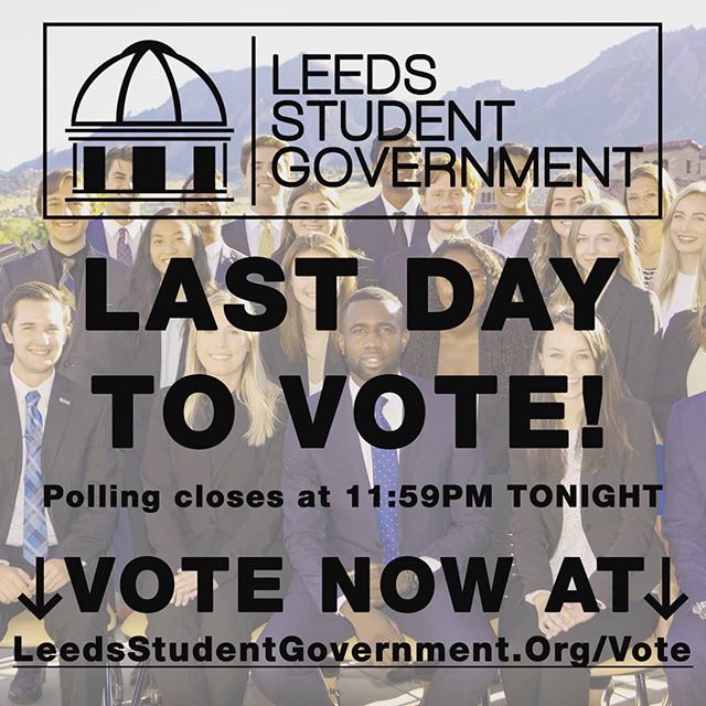 It's the Final Countdown! Submit your vote before midnight tonight to elect your student representatives!