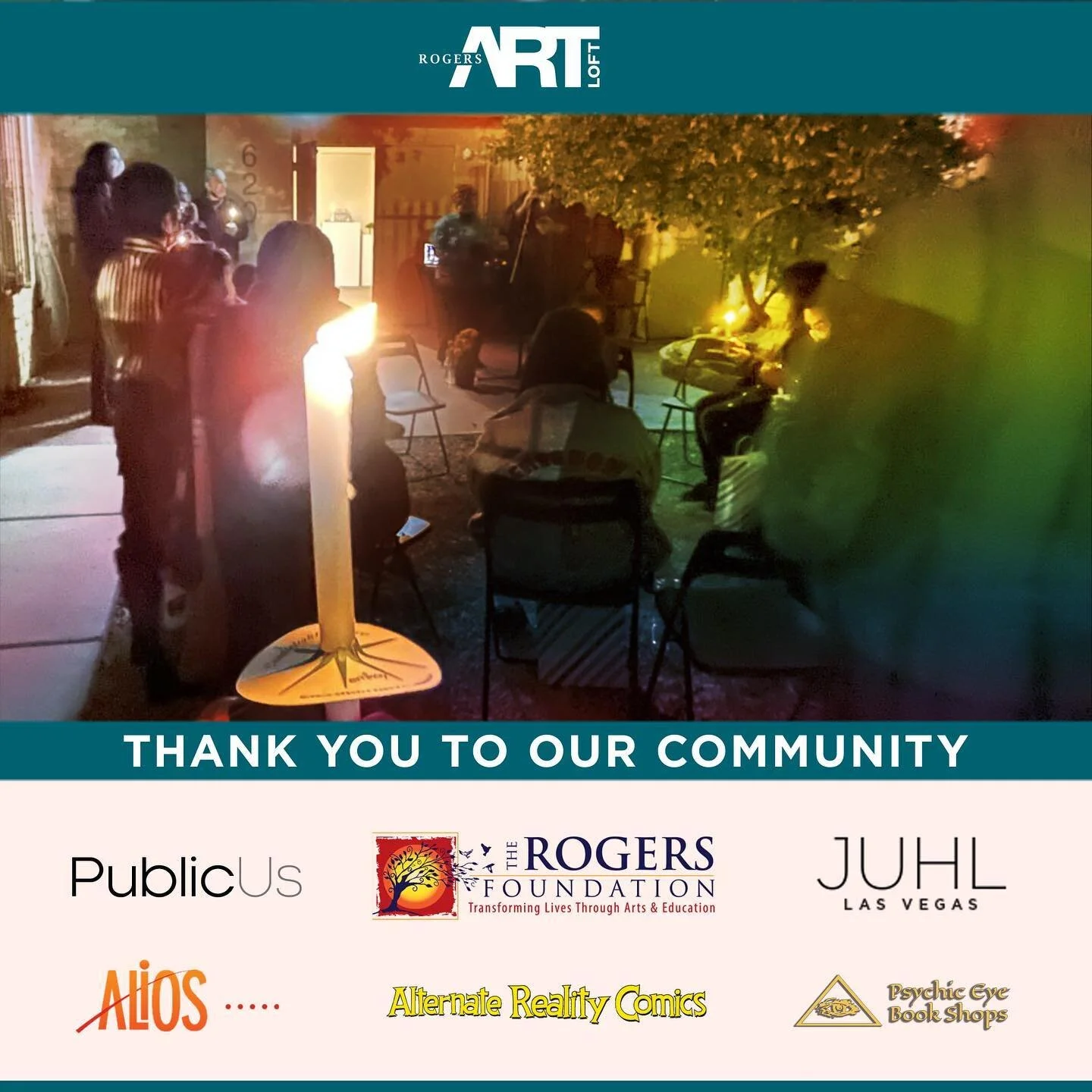 Rogers Studio Gallery hosted a vigil to support the community following the recent violence in Colorado.
“We wanted to create and hold a safe space during a time of deep distress,” said Rogers Art Loft Director Lance Smith @lancesmithart