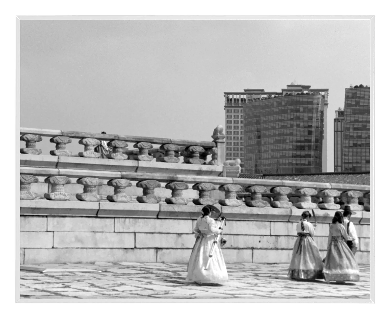 Limited Edition B&amp;W Print - Korean Buildings