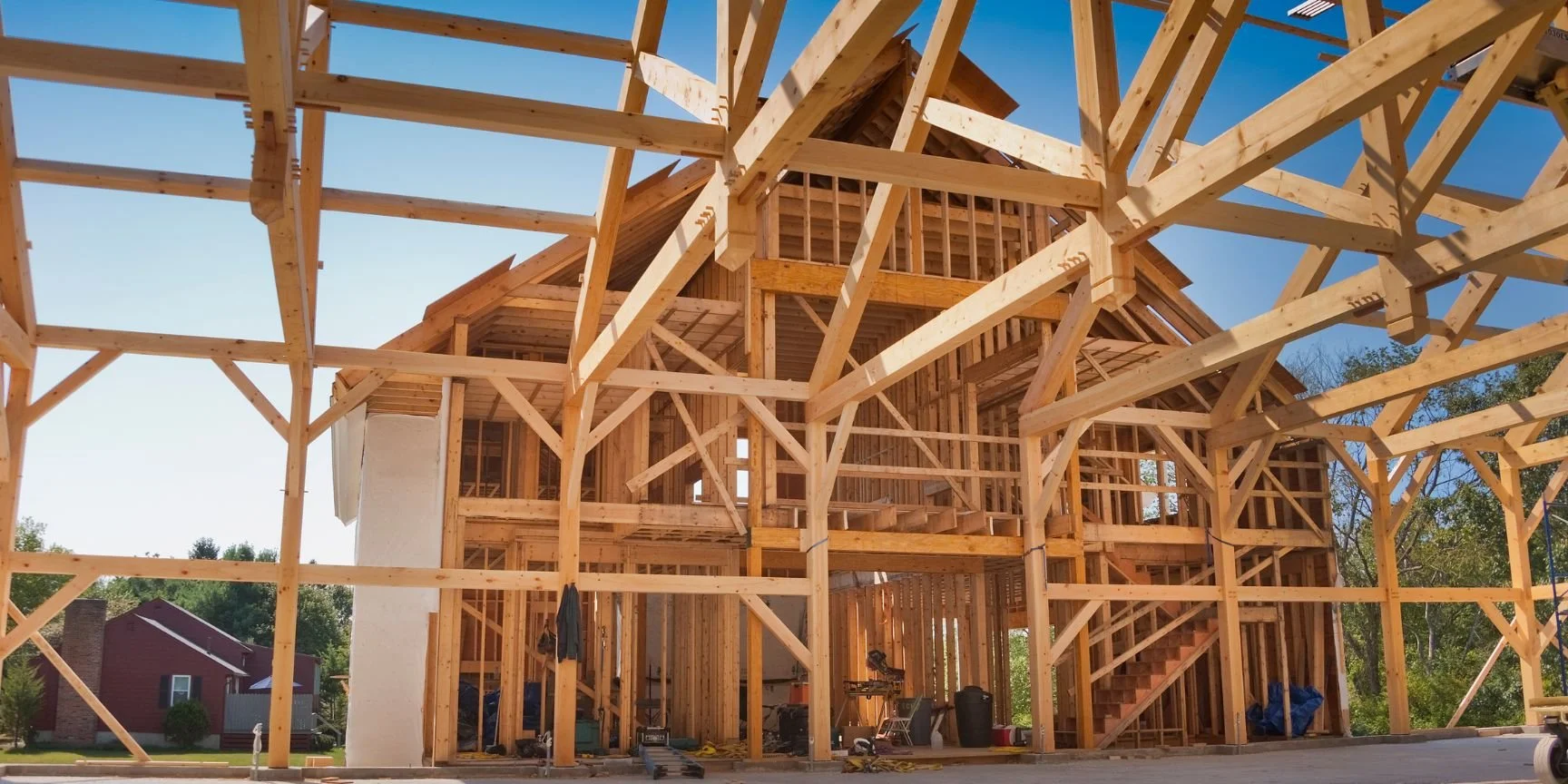 new barndominium post and beam construction