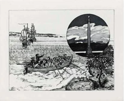 "Monument to French navigators" Graphic