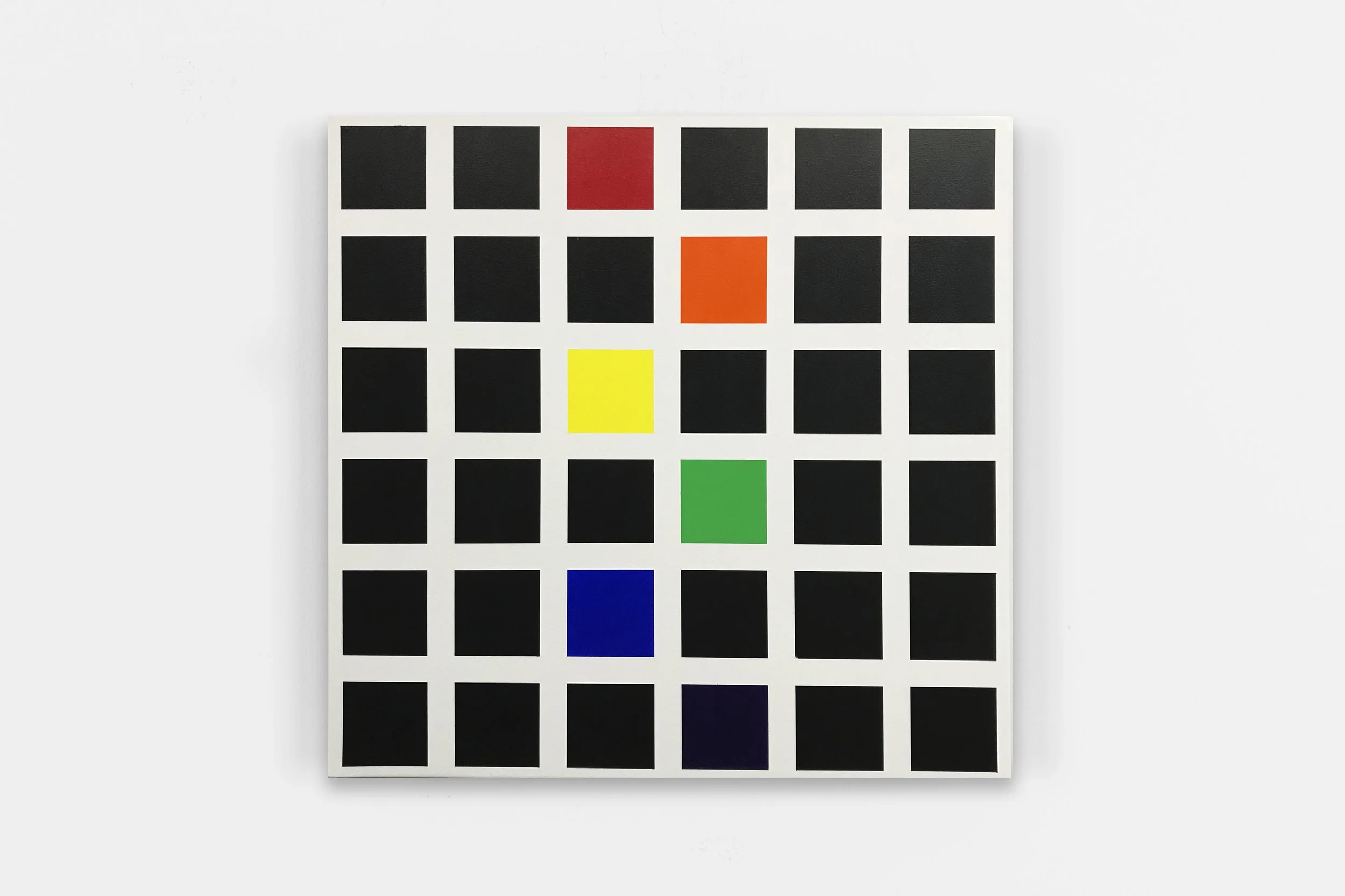 44408, 2017 Acrylic on canvas over panel 24 x 24 inches