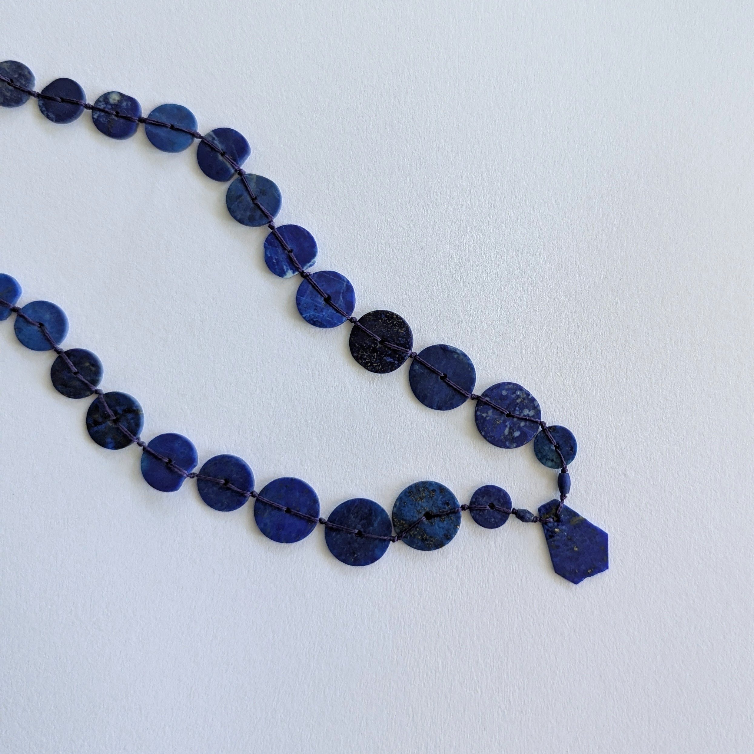 Lapis Lazuli Button Necklace  2.jpg