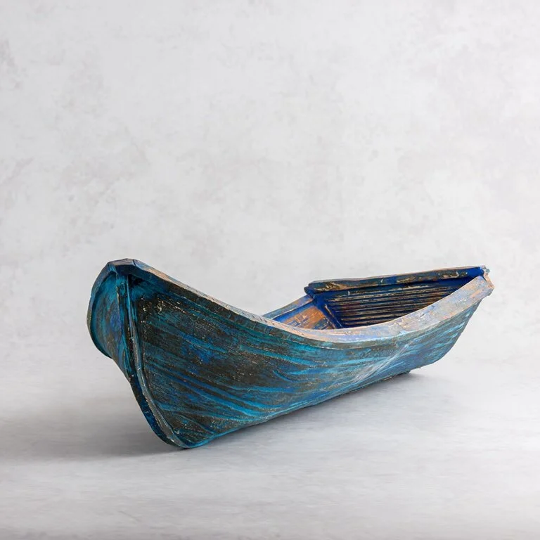 The OLD BOAT is a symbol of the struggle of the journey of immigrants, who leave their past for the hope of a better life. The image is laden with conflicting emotions - optimism, nostalgia, a sense of risk. Photo: F G Banners