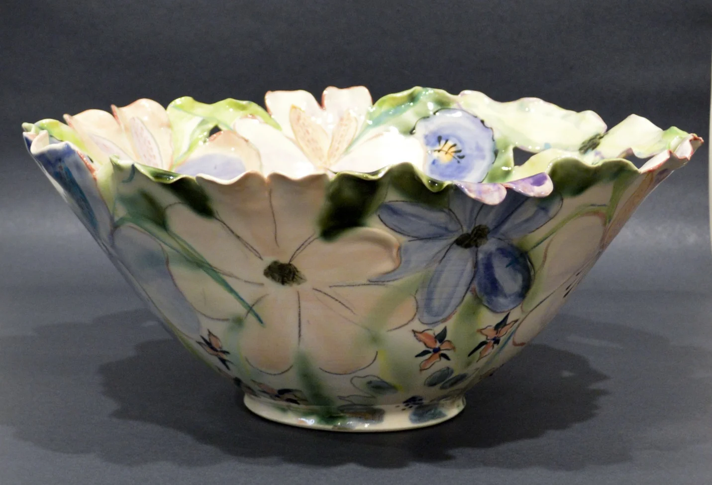 PORCELAIN BOWL by Susan Card Permanent Collection of Art Gallery of Burlington
