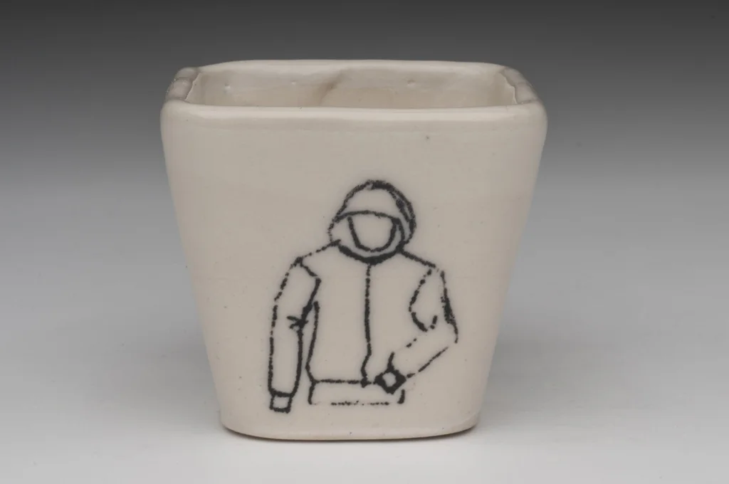 HOODIE SHOT: REMEMBER TRAYVON MARTIN by Susan Card Porcelain, slip cast