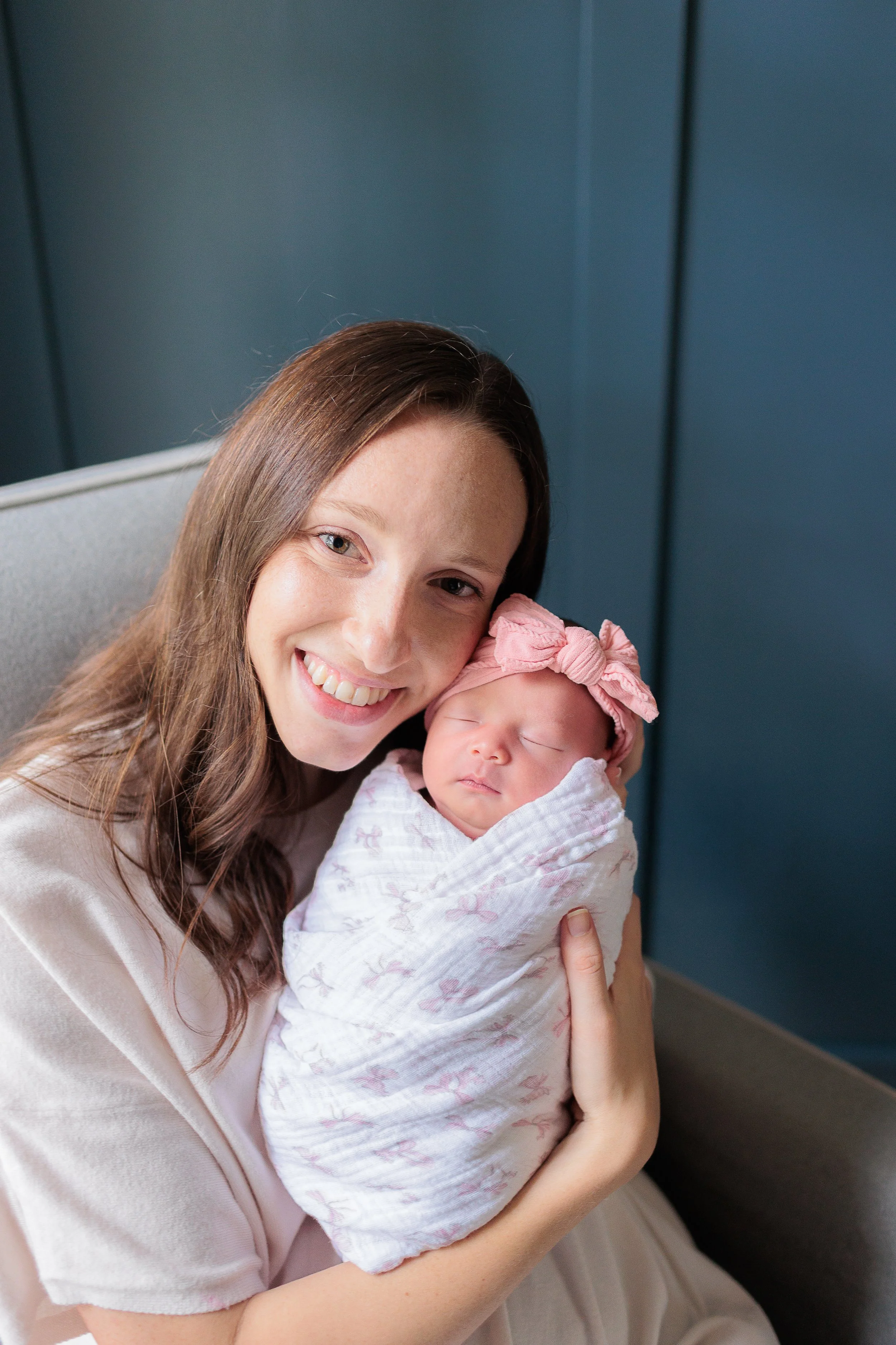 Newborn lifestyle portrait