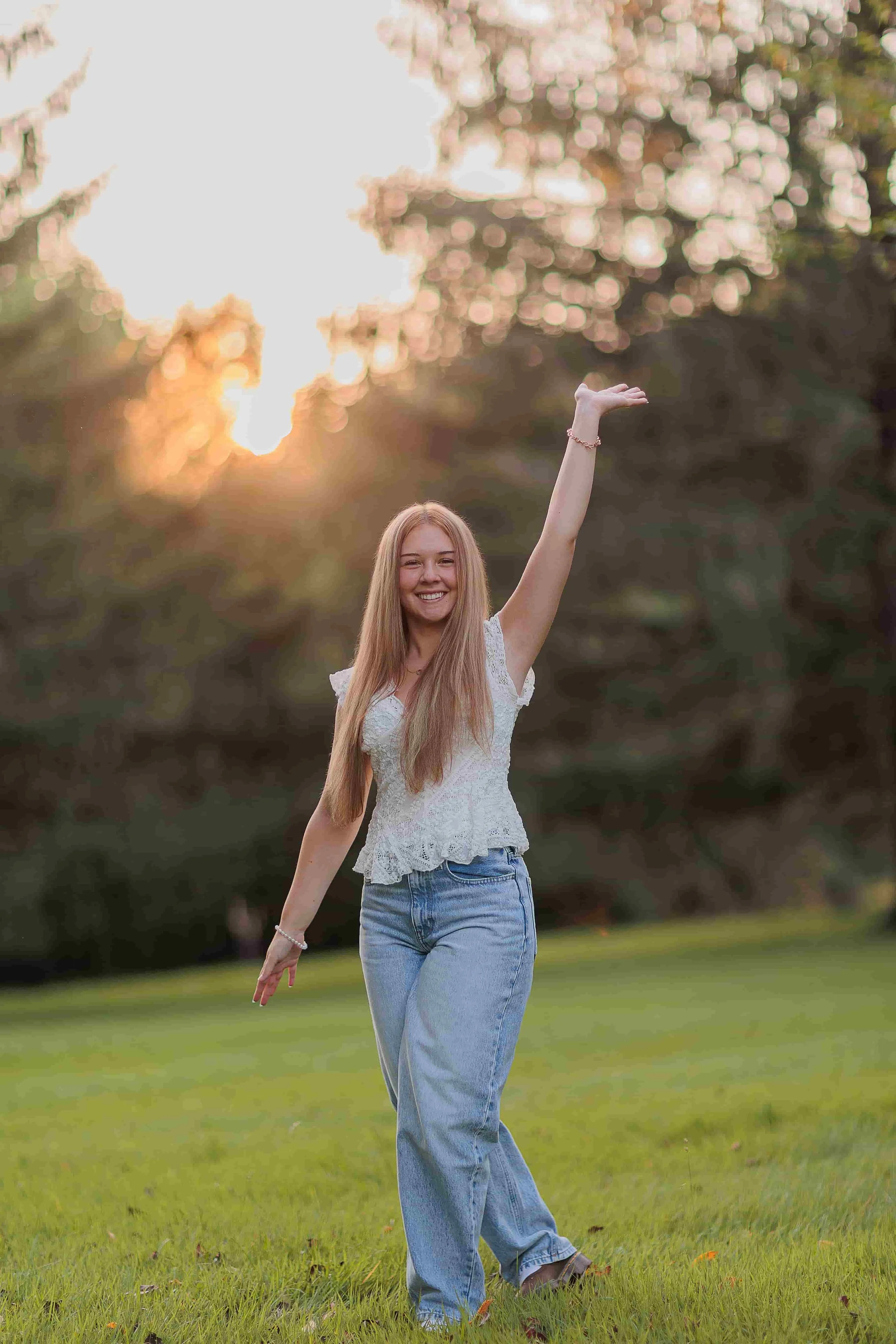 Outdoor senior portrait in Ellicott City, Maryland