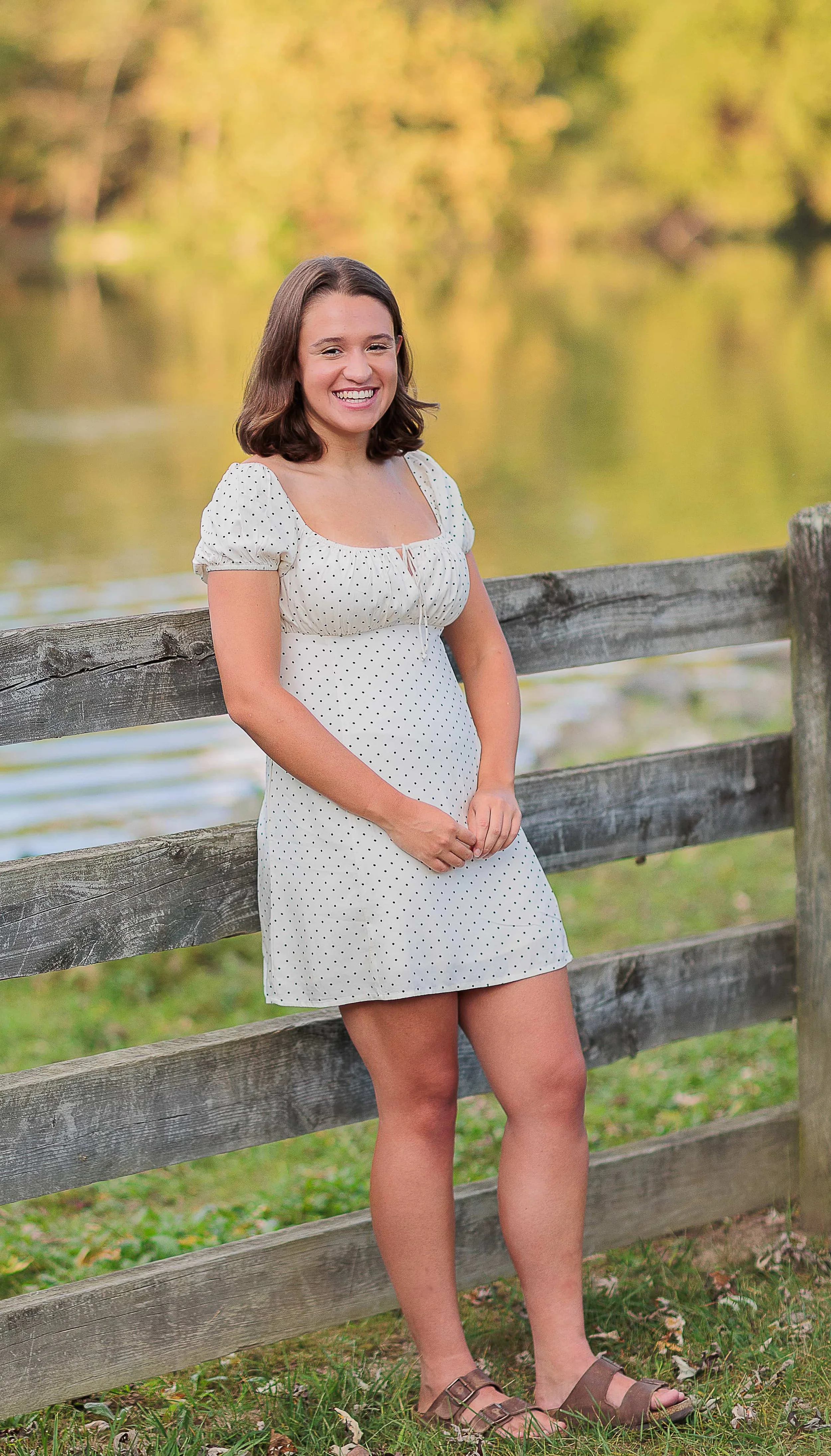 Senior portrait at Centennial Park, Maryland