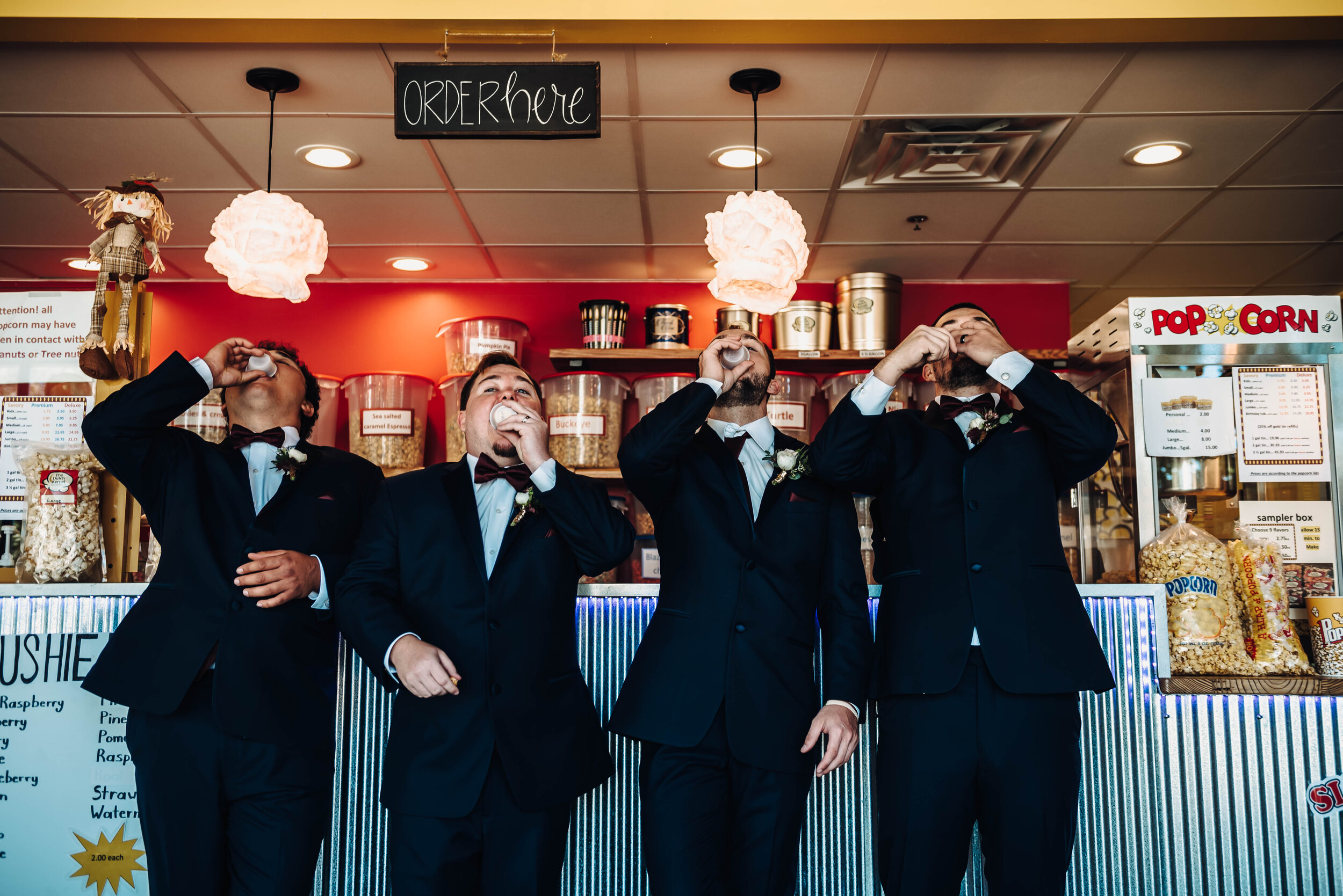Popcorn shots!
