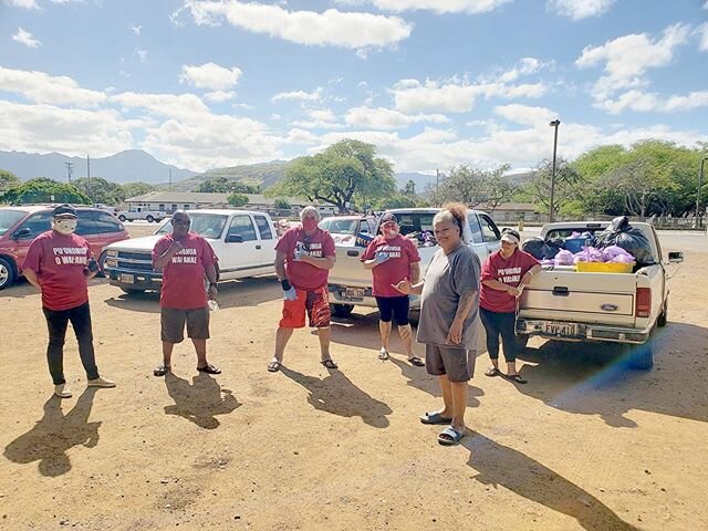 With Parks closed and City &quot;sweeps&quot; scattering people, it's harder to find and serve houseless members of the Wai'anae community. This awesome crew from Pu'uhonua O Waianae, led by Moki, does outreach by driving from Kaena Point to Wai'anae