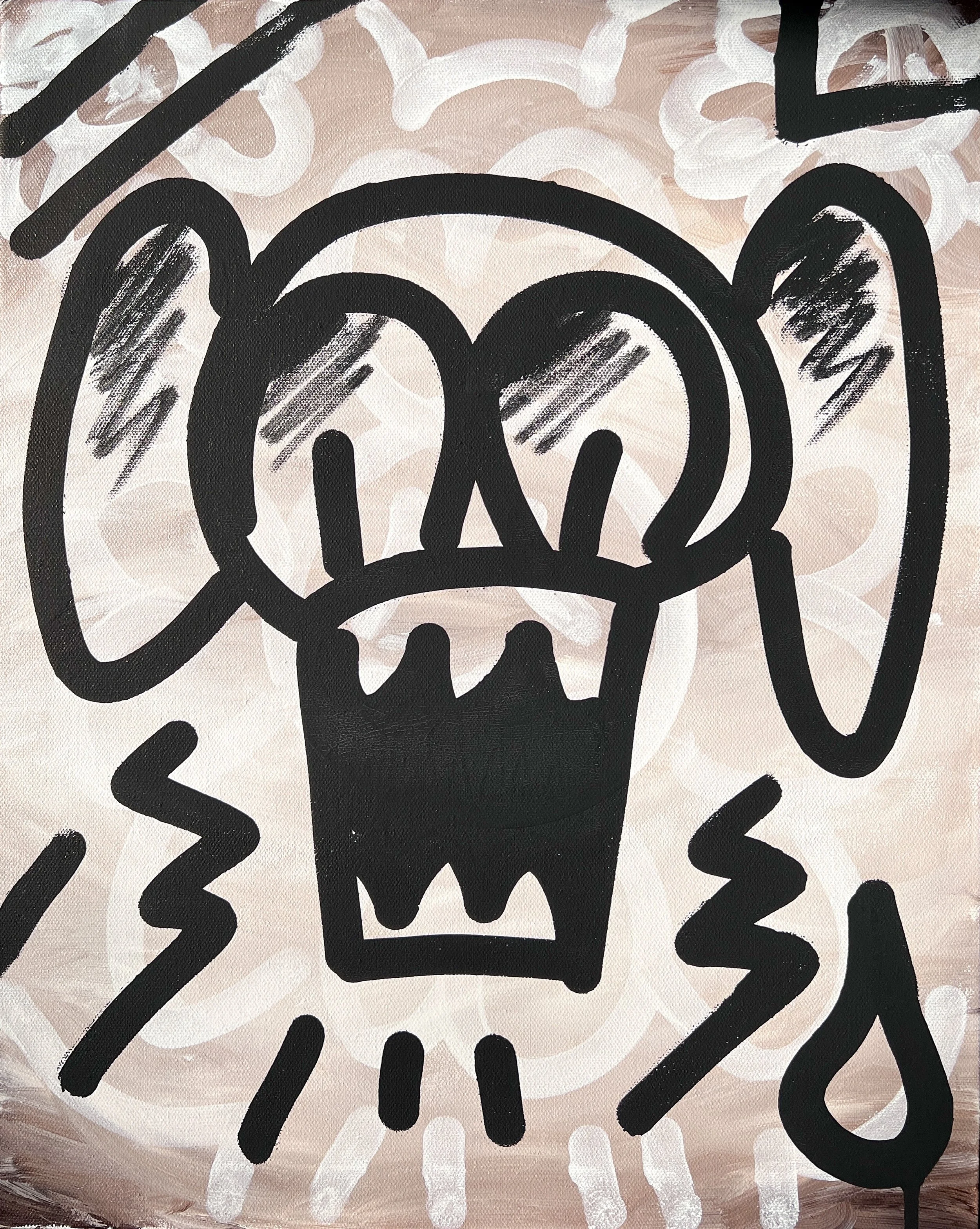 "Shock 1" 16" x 20" Original Painting by StarStormTito