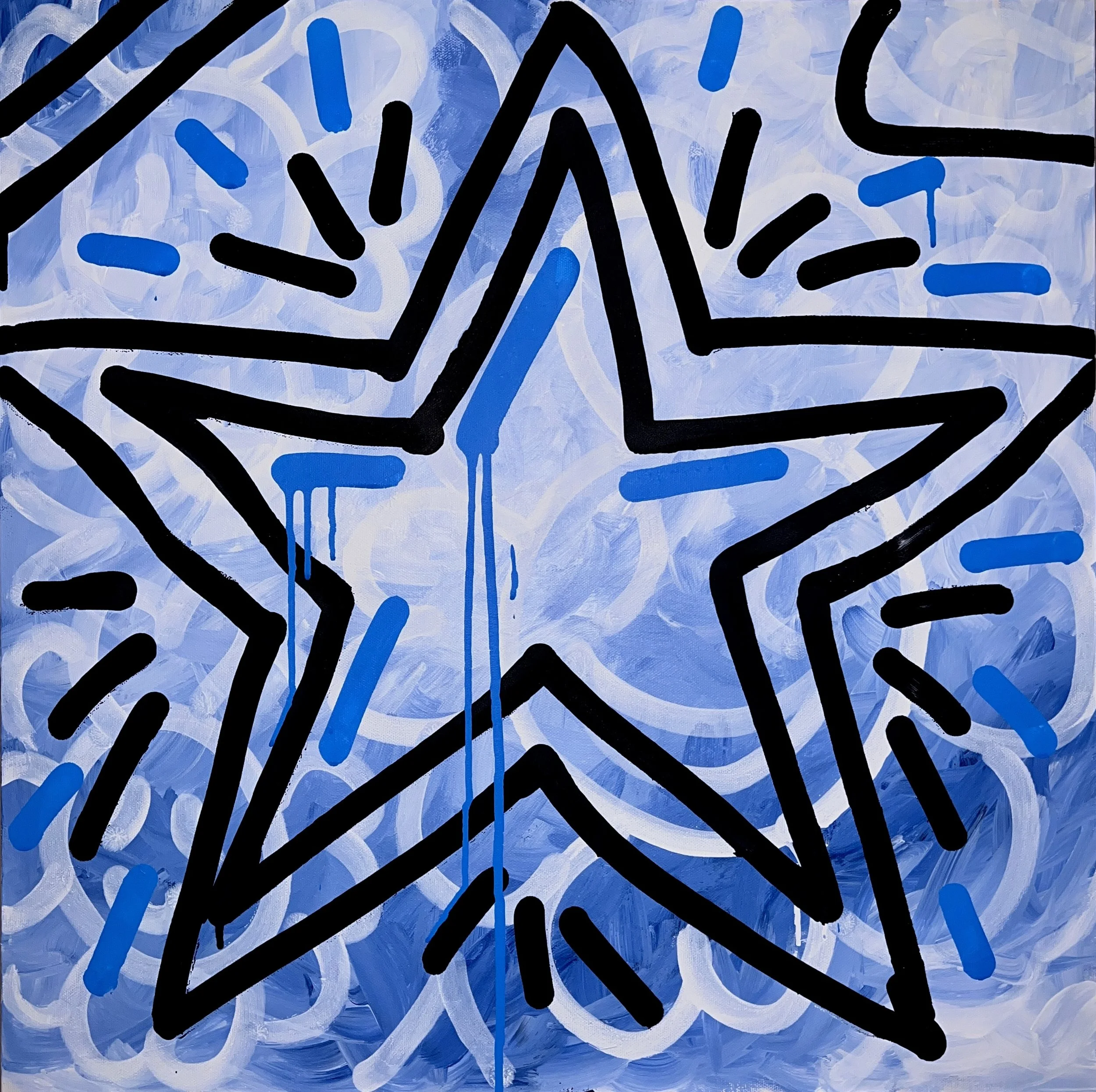 "Star" 24" x 24" Original Painting by StarStormTito