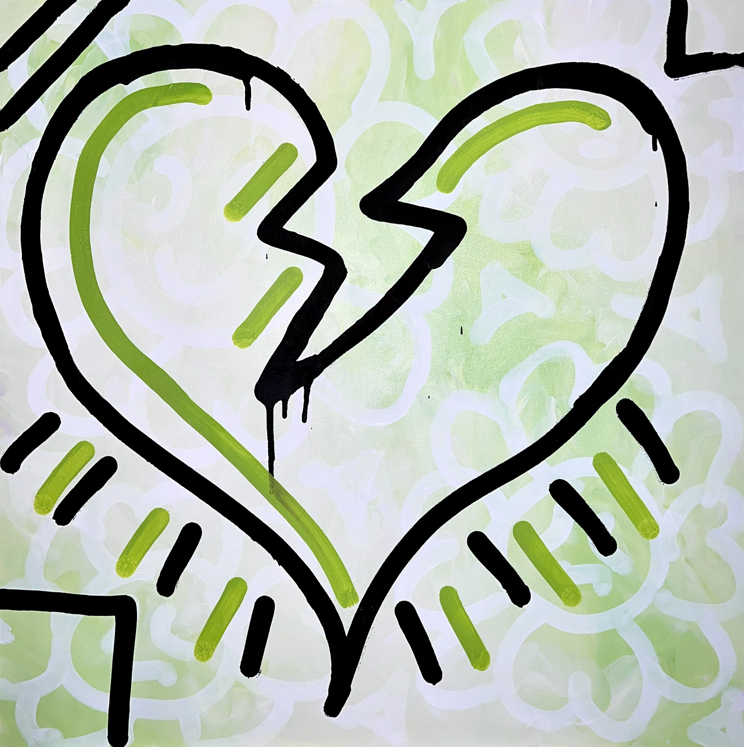 "Heart" 24" x 24" Original Painting by StarStormTito