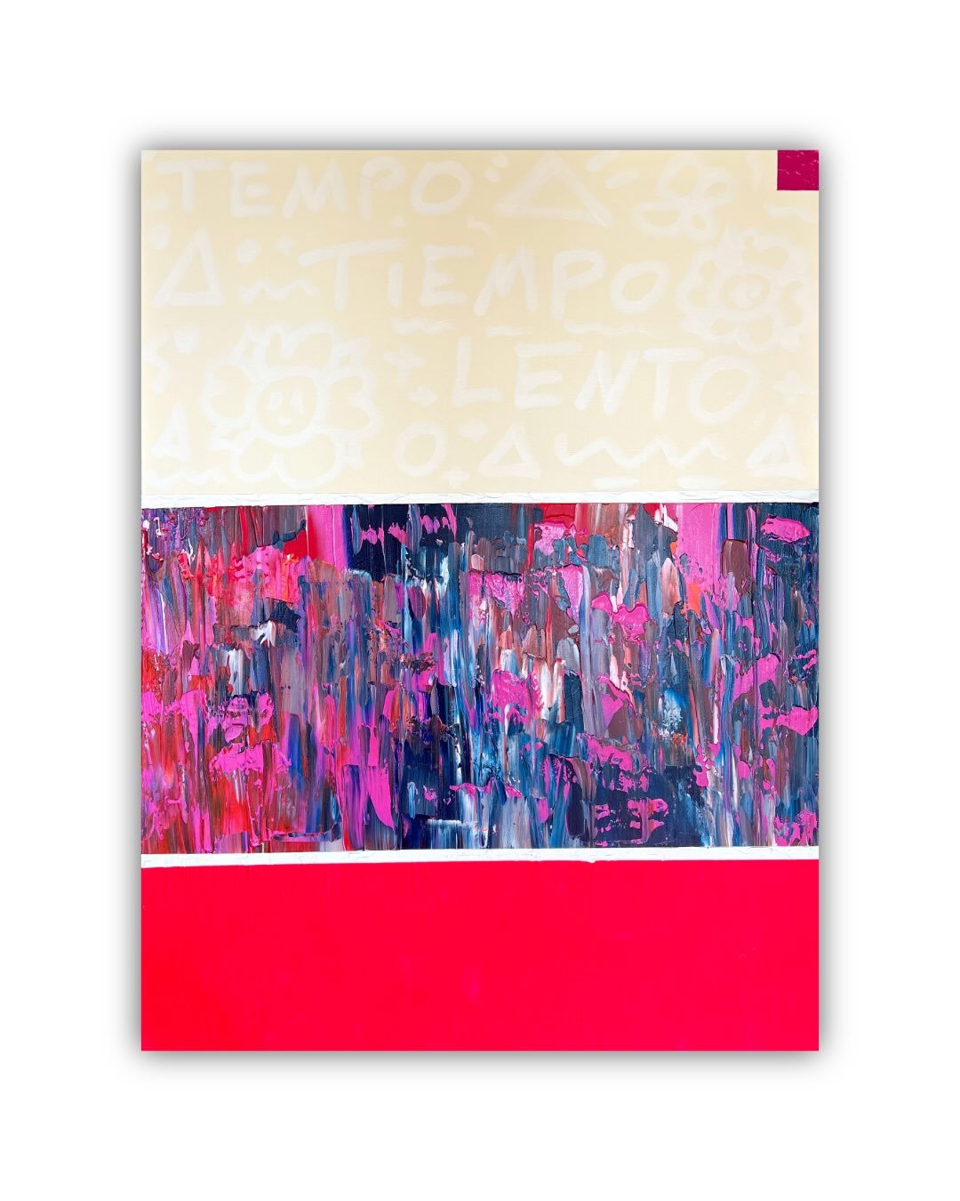 &ldquo;Tempo Tiempo Lento&rdquo;
30&rdquo; x 40&rdquo;

Creativity is like water. Energetic, with pace, chaotic yet calm. It&rsquo;s a delicate balance to find harmony within the flows of creativity. Plus, who doesn&rsquo;t love pink?

#expressionist