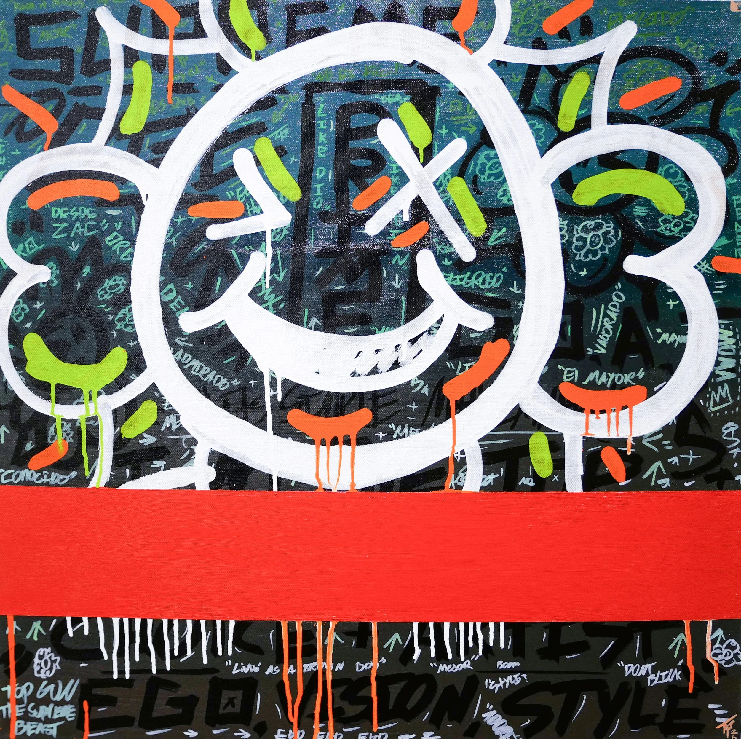 "EGO! 2" 30" x 30" Original Painting by StarStormTito