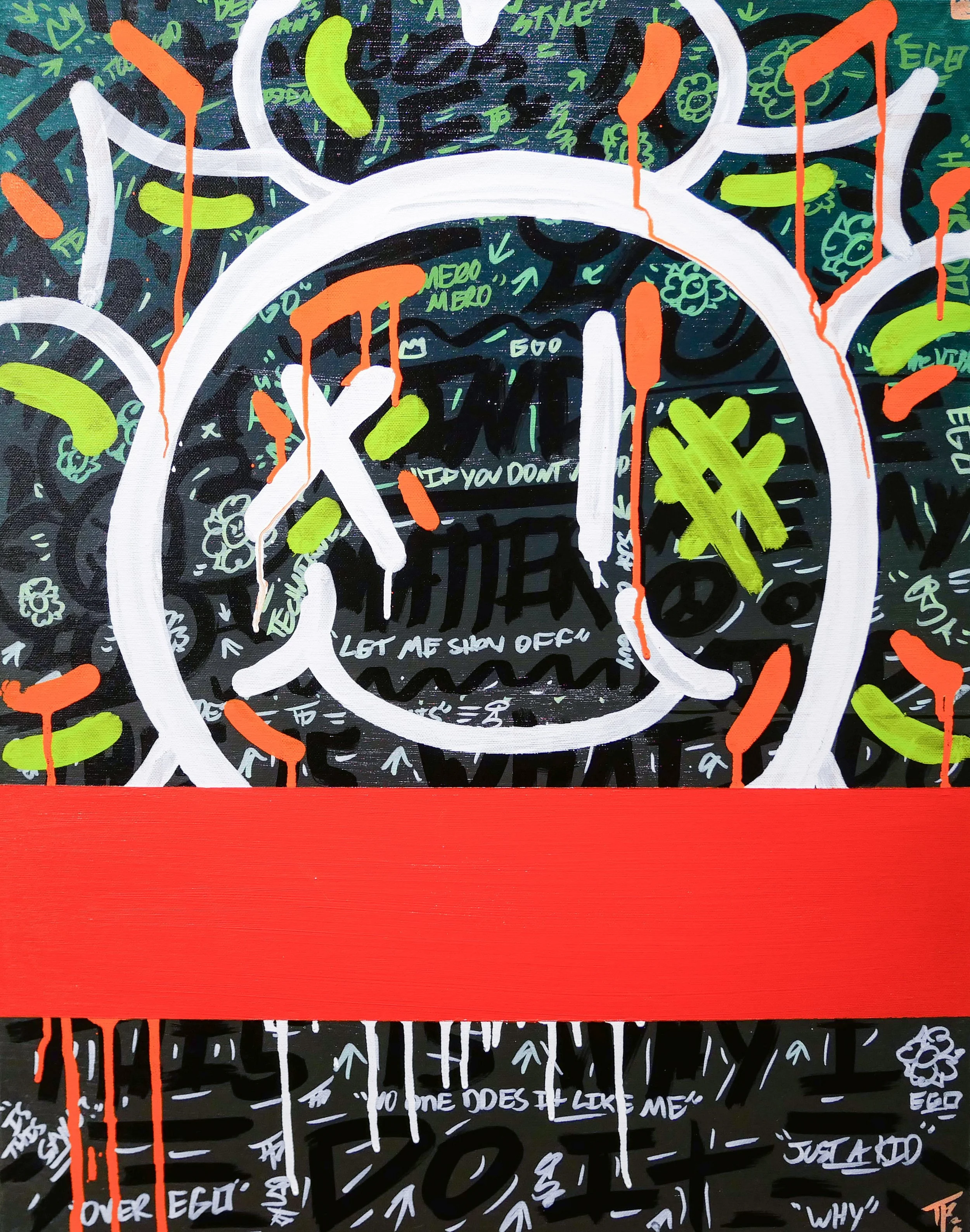 "EGO! 3" 22" x 28" Original Painting by StarStormTito