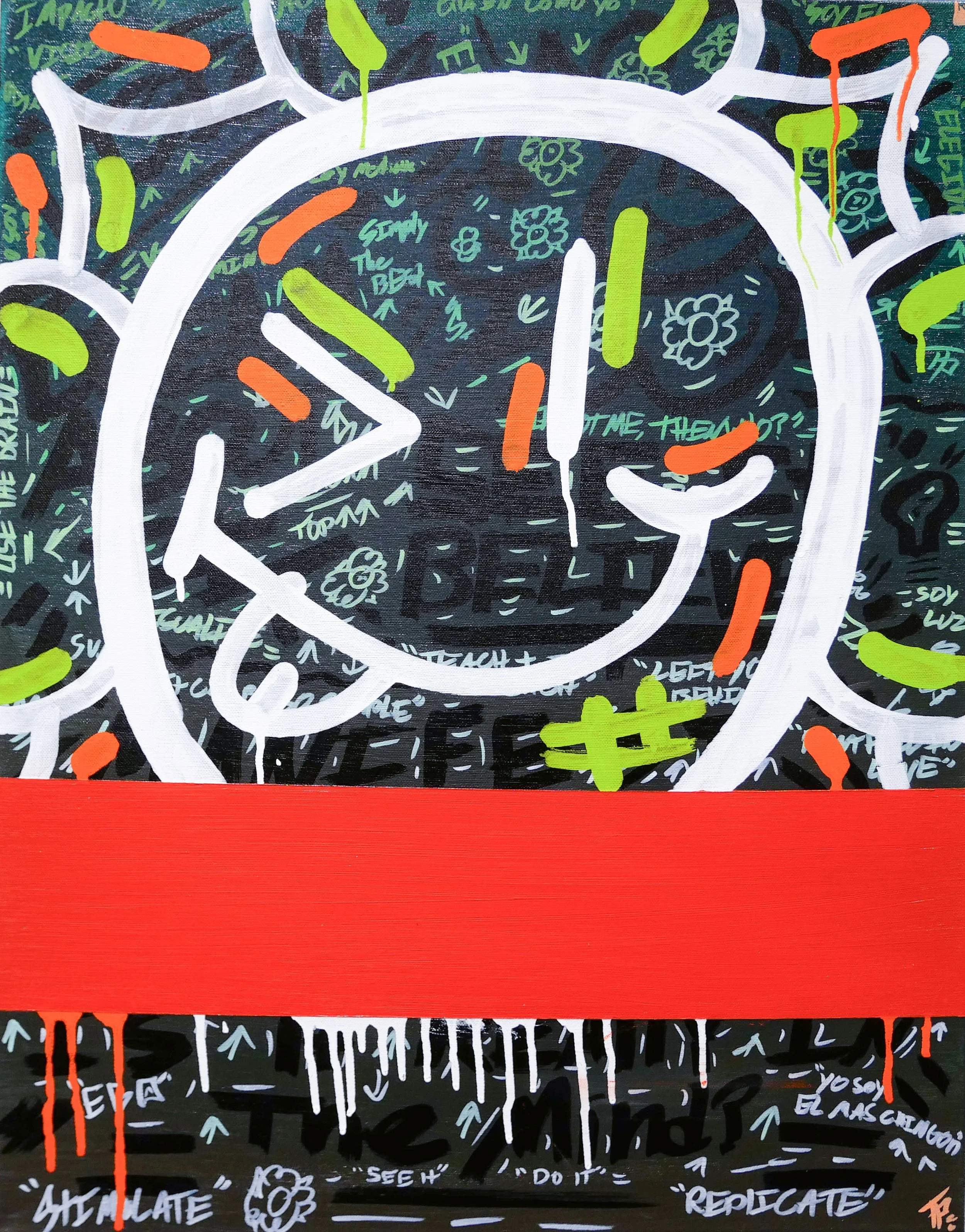 "EGO! 1" 22" x 28" Original Painting by StarStormTito