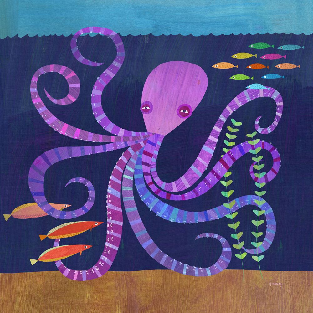 purple octopus