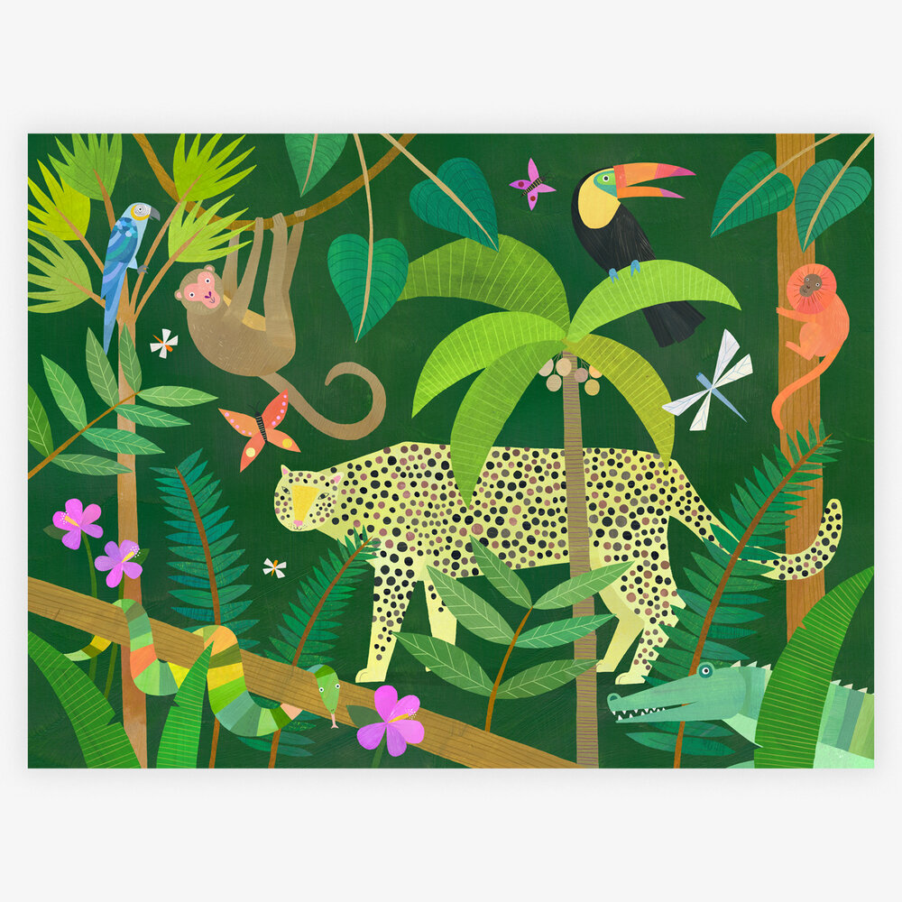Leopard in the Jungle — melanie mikecz art & illustration