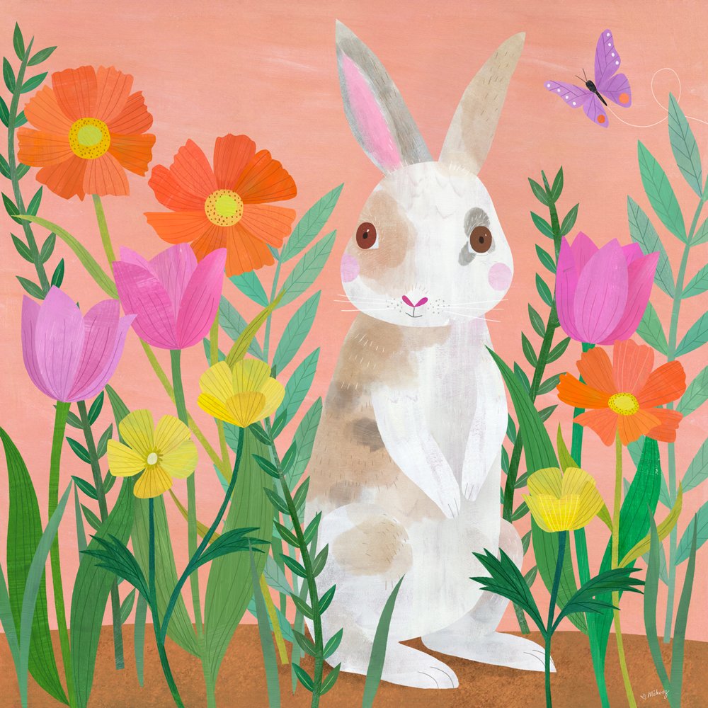 bunny floral