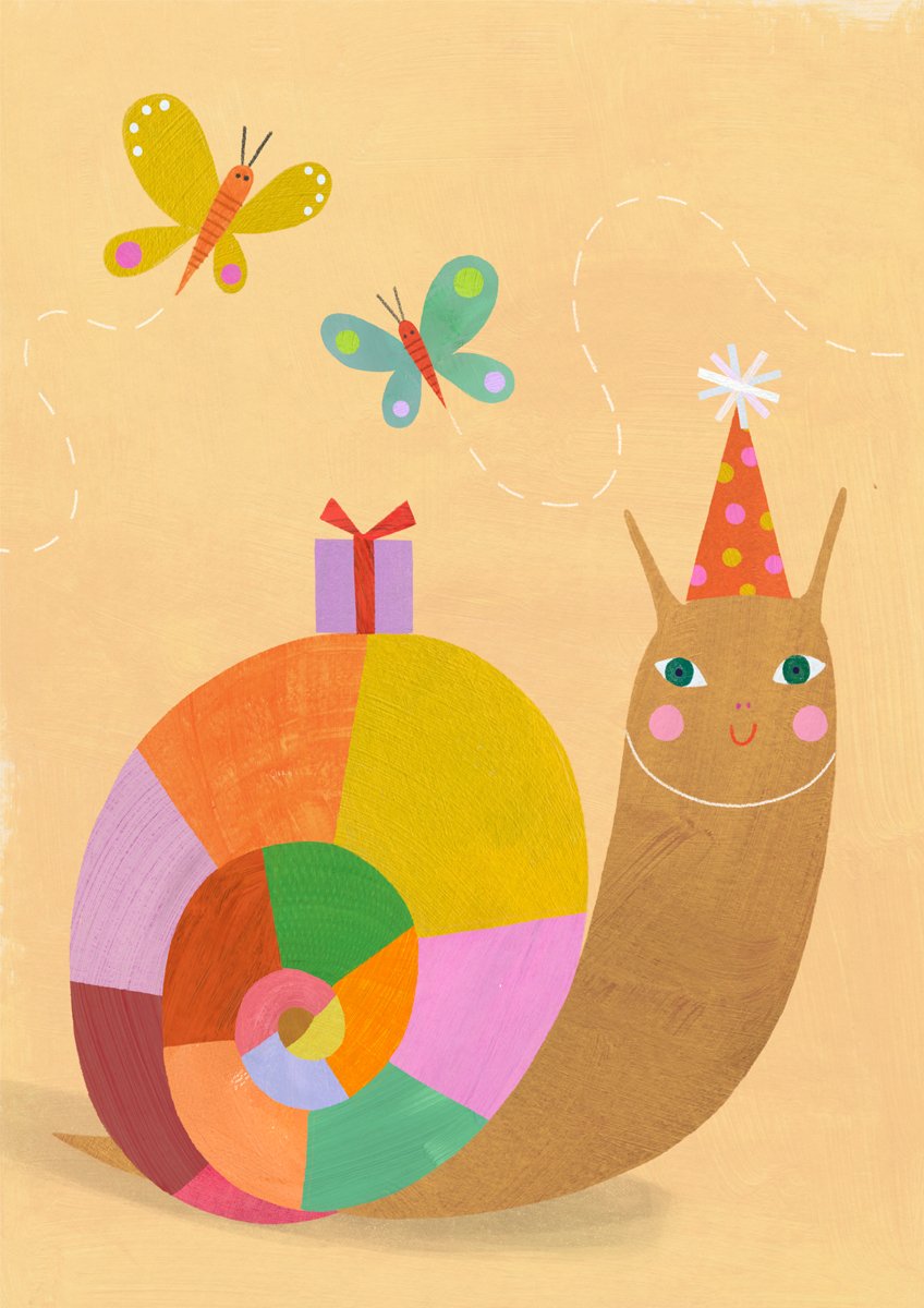 Belated Birthday Snail