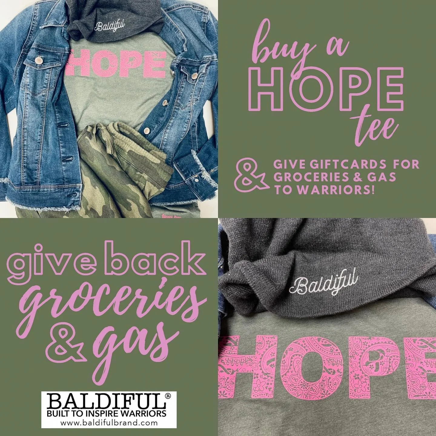 💓Buy a HOPE tee
💓We will give back 100% with gift cards for groceries &amp; gas
💓 We will distribute gift cards in Nov to cancer warriors at @kucancercenter in #westwoodks 
Shop online or at Garage Door Apparel Co. 5817 Johnson Dr Mission, KS 6620