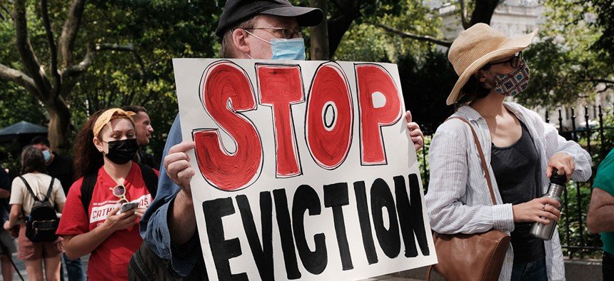 Evictions slowly ramp up after COVID-19