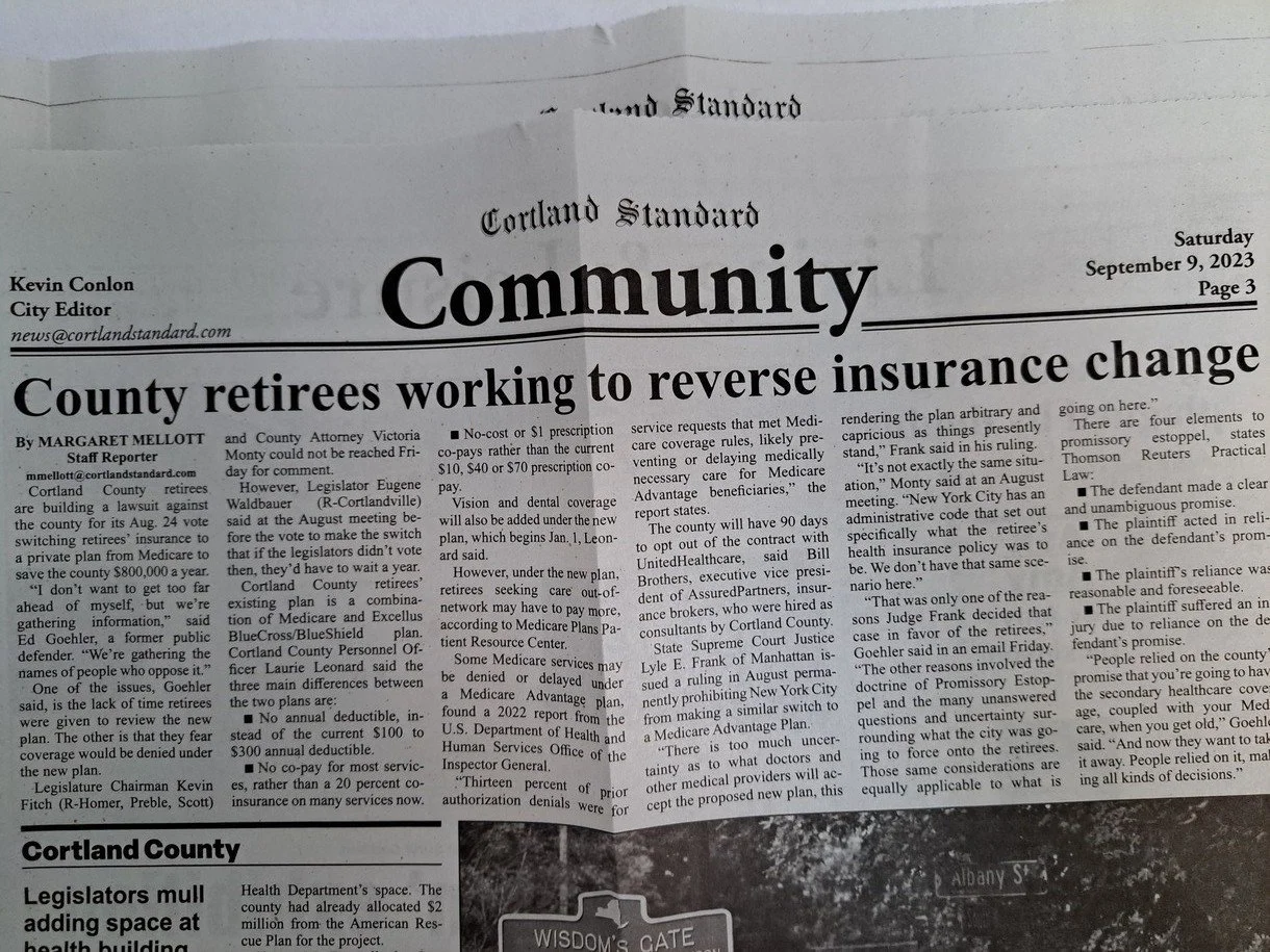 Giant Medicare Advantage Company Rolls into Upstate New York to Gobble up Medicare Benefits