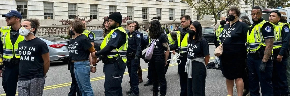 Hundreds arrested US capitol - Jewish led protest demands Gaza cease fire