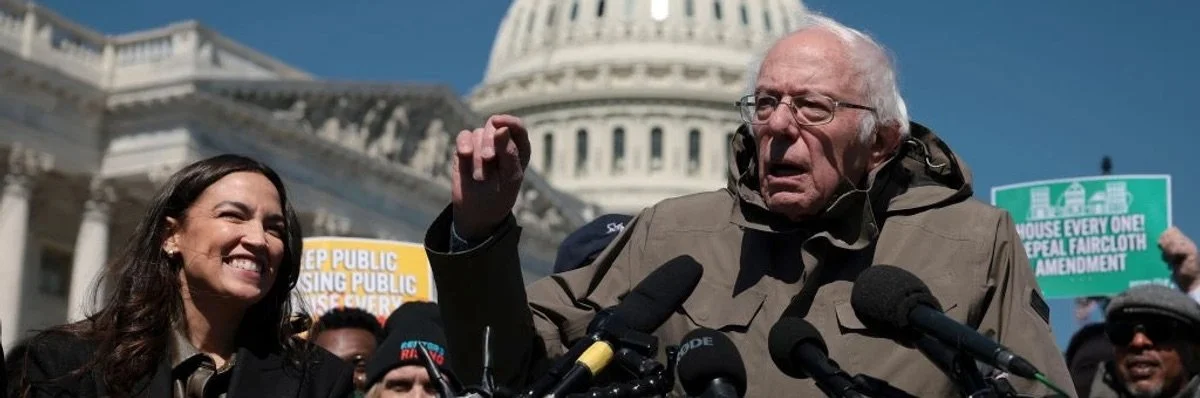 AOC, Sanders Renew Fight for Green New Deal for Public Housing