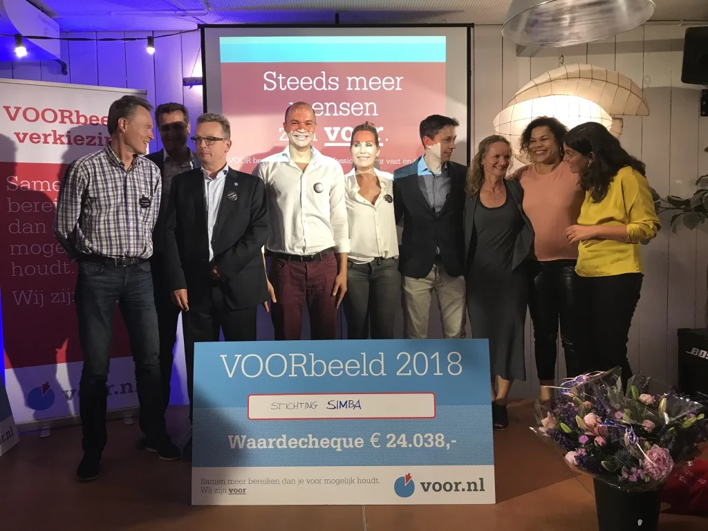 Simba Foundation wins second prize at the VOORbeeld elections 2018