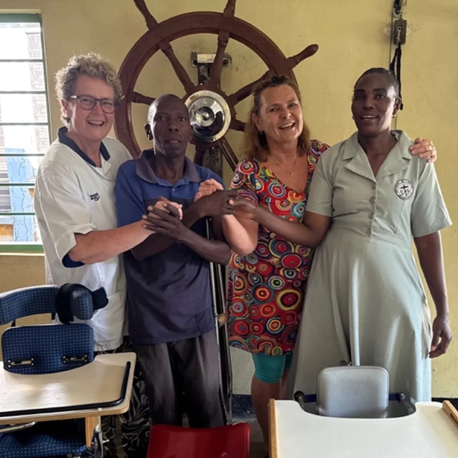 Rehabilitation Team visit of Petra and Marieke