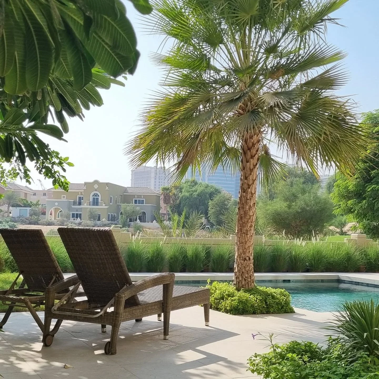 A garden designed to feel open, calm, and connected to its surroundings &mdash; framing the golf course view while creating quiet moments closer to the villa. 

#DubaiGardens #DubaiGardenDesigner #GardenDesign #OutdoorLiving #LandscapeDesign #Contemp