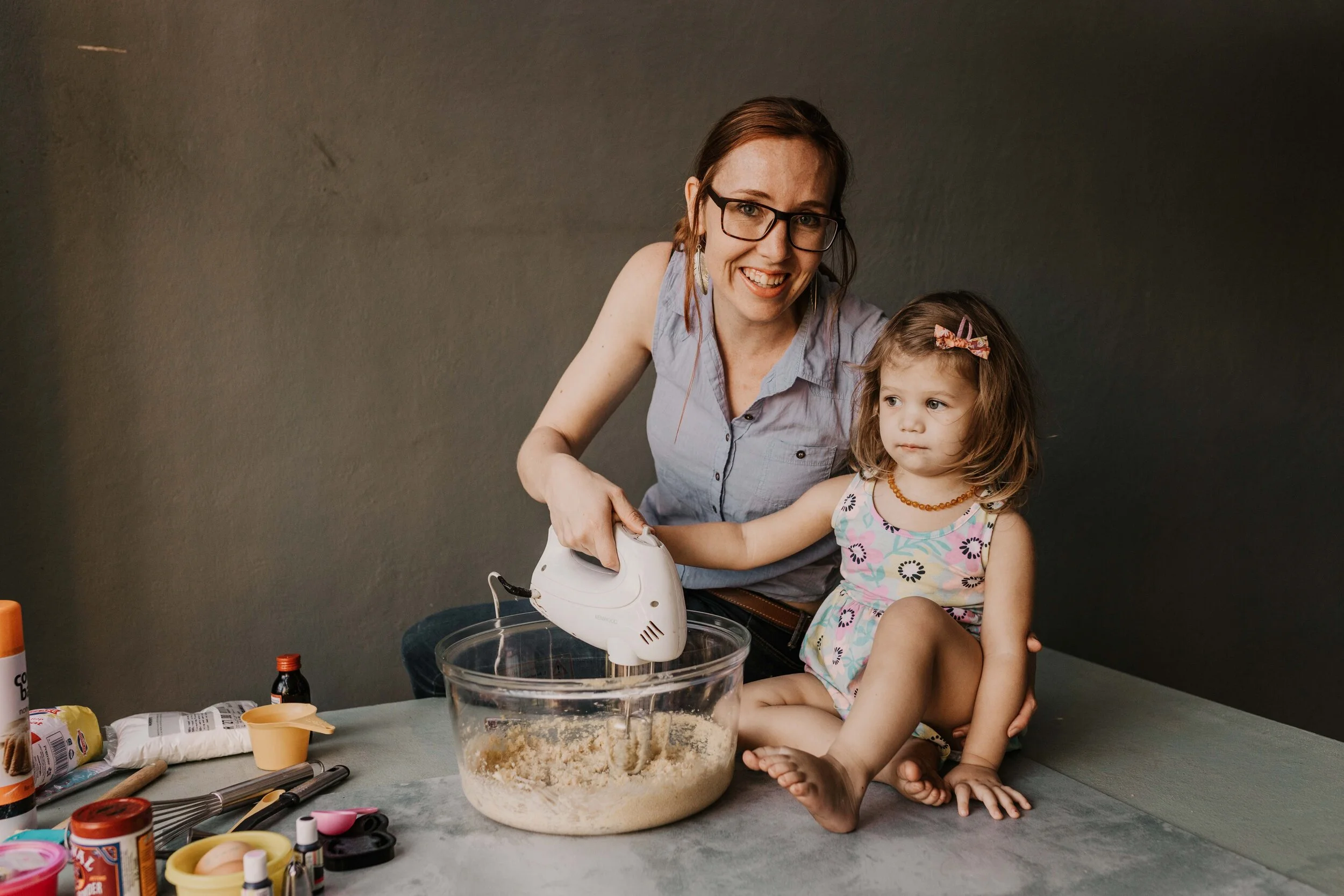 Barney &amp; Friends inspired Sensory Play: Baking with Mama. What a treat it was…
