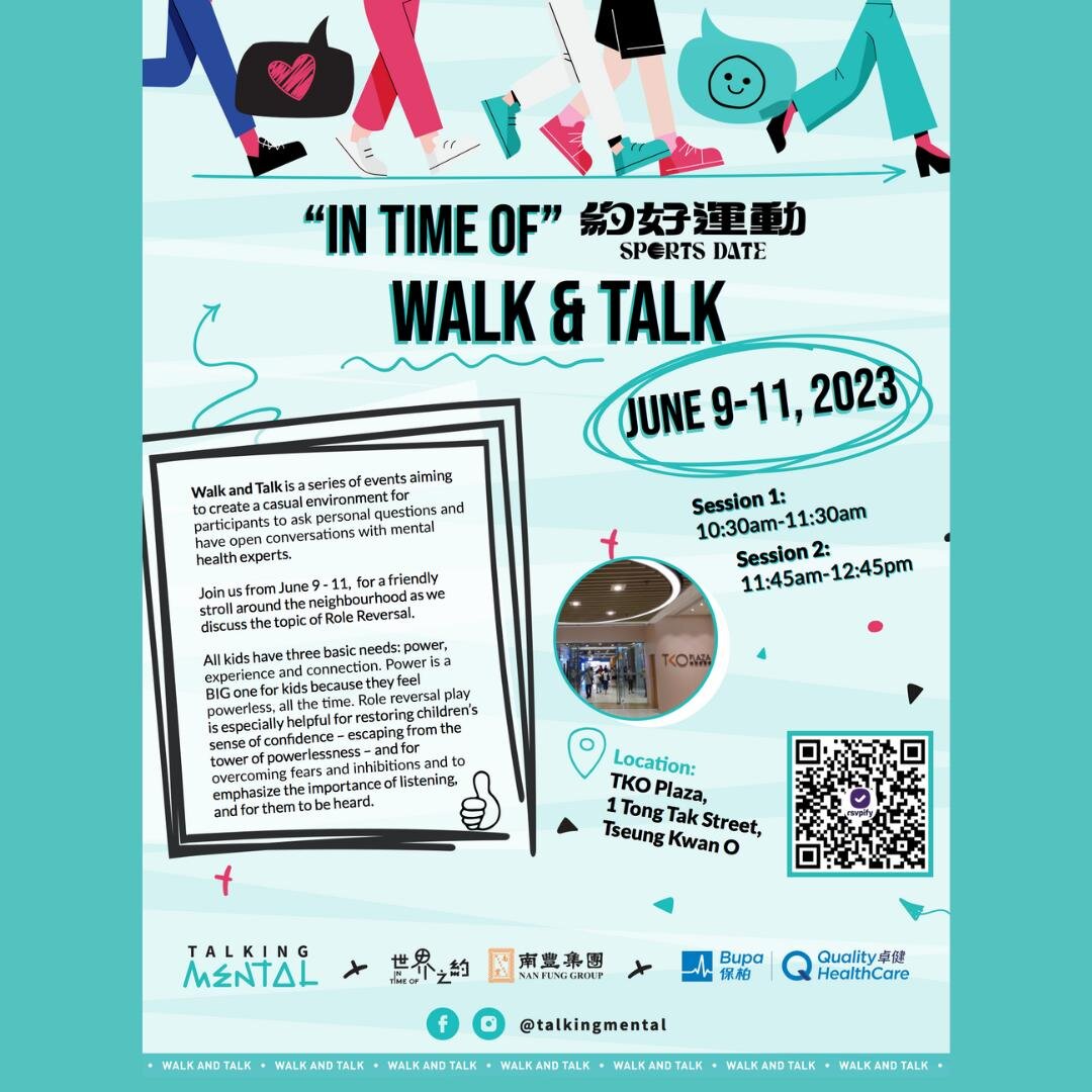 It's FREAKY FRIDAY!
The kids lead the way this weekend with our In Time x Walk &amp; Talk &quot;Youth Role Reversal&quot;. Keep up grown-ups... because we're about to flip the switch! 

Get involved: 10:30am meet at TKO Plaza
1/F Zone A, 1 Tong Tak S