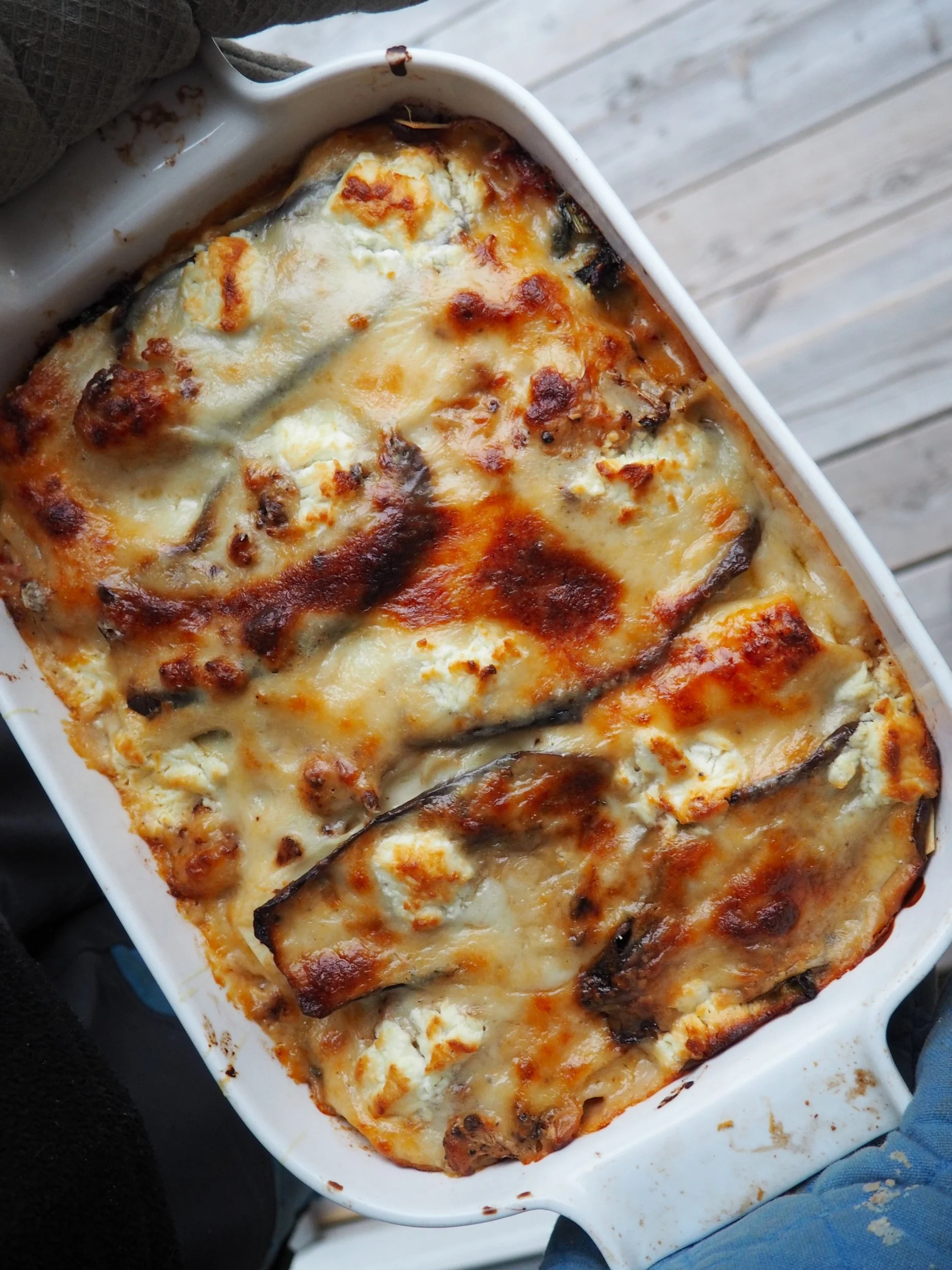 Lasagne // blomkål, aubergine og grønnkål
