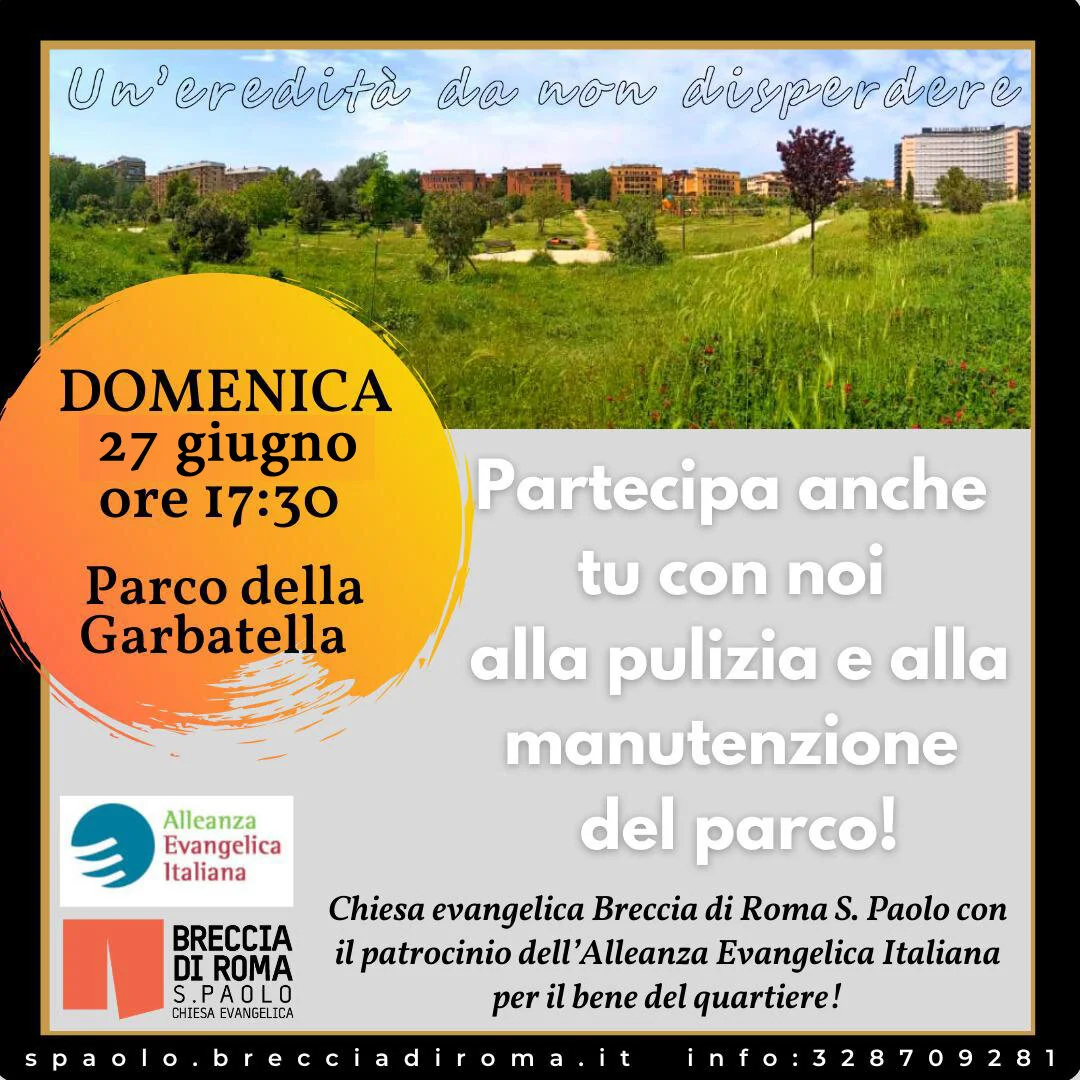 Un'eredità da non disperdere - pulizia parco