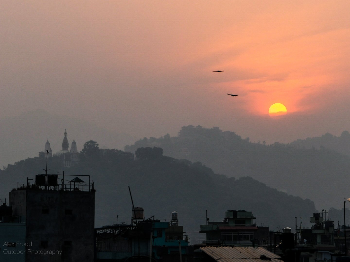 Sunset, Kathmandu, Nepal