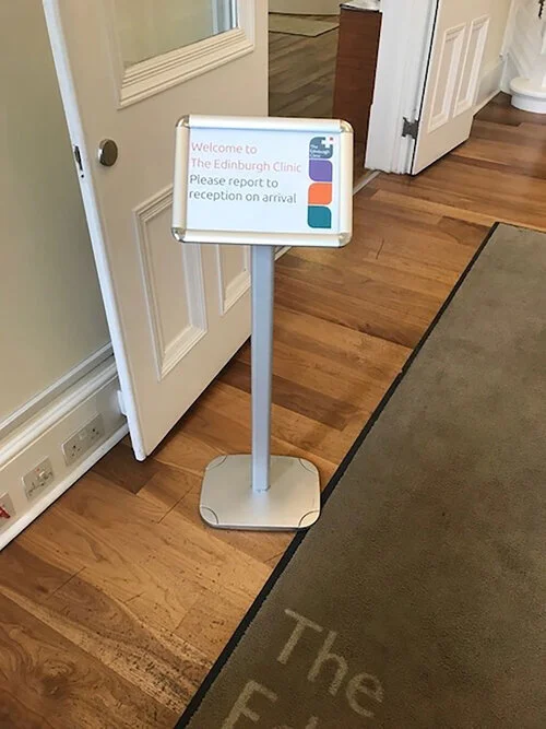 apb-displays-display-signs-print-custom-signage-falkirk-uk-Information-stand-the-edinburgh-clinic.jpg