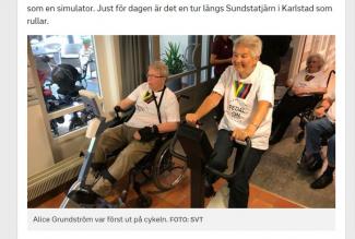 BESTE STØTTEAPPARAT: Resurscentrum Rosenbad Karlstad får prisen VMs støtteapparat. (faksimile SVT)