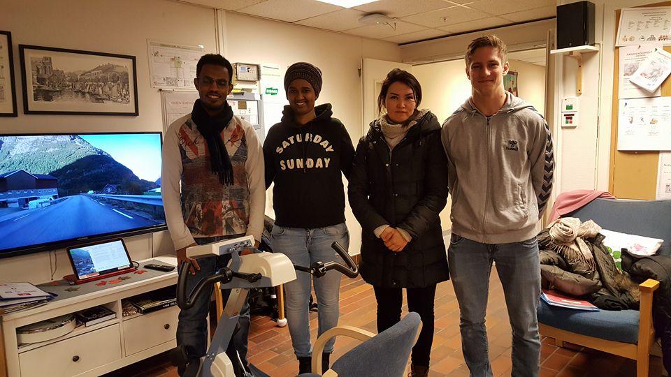 Et lite knippe av sykkelvertene i Arendal kommune. FOTOS: Torunn Brottveit