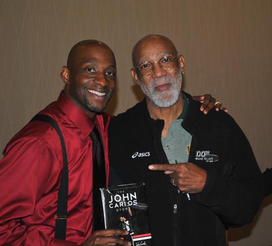  1968 Bronze medalist and half of the podium protest Dr. John Carlos   