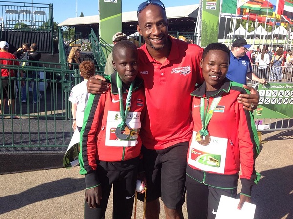  Kenyan youth runners at the World youth championships   