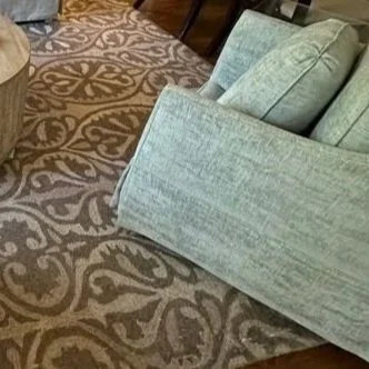 Upholstered chair after ServiceMaster professional deep upholstery cleaning