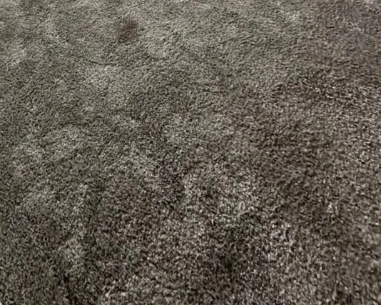 High traffic area with a stain in a bedroom before ServiceMaster move out carpet cleaning