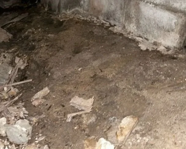 Crawlspace after ServiceMaster water damage mitigation completed