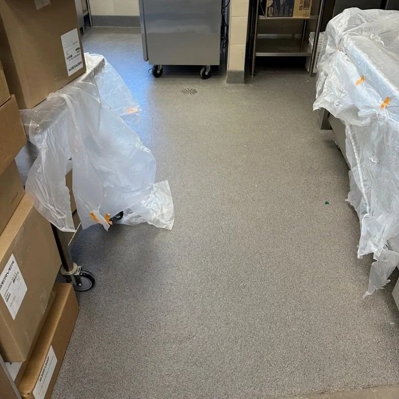 Drive through window after ServiceMaster cleaning