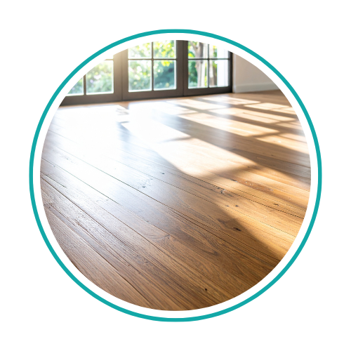 Hardwood floor after a ServiceMaster cleaning
